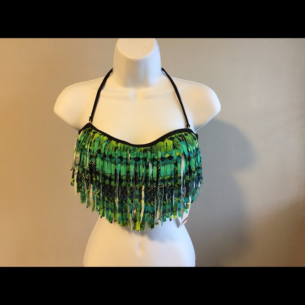 Raisins NWT Two Piece Bikini Fringed Sz L